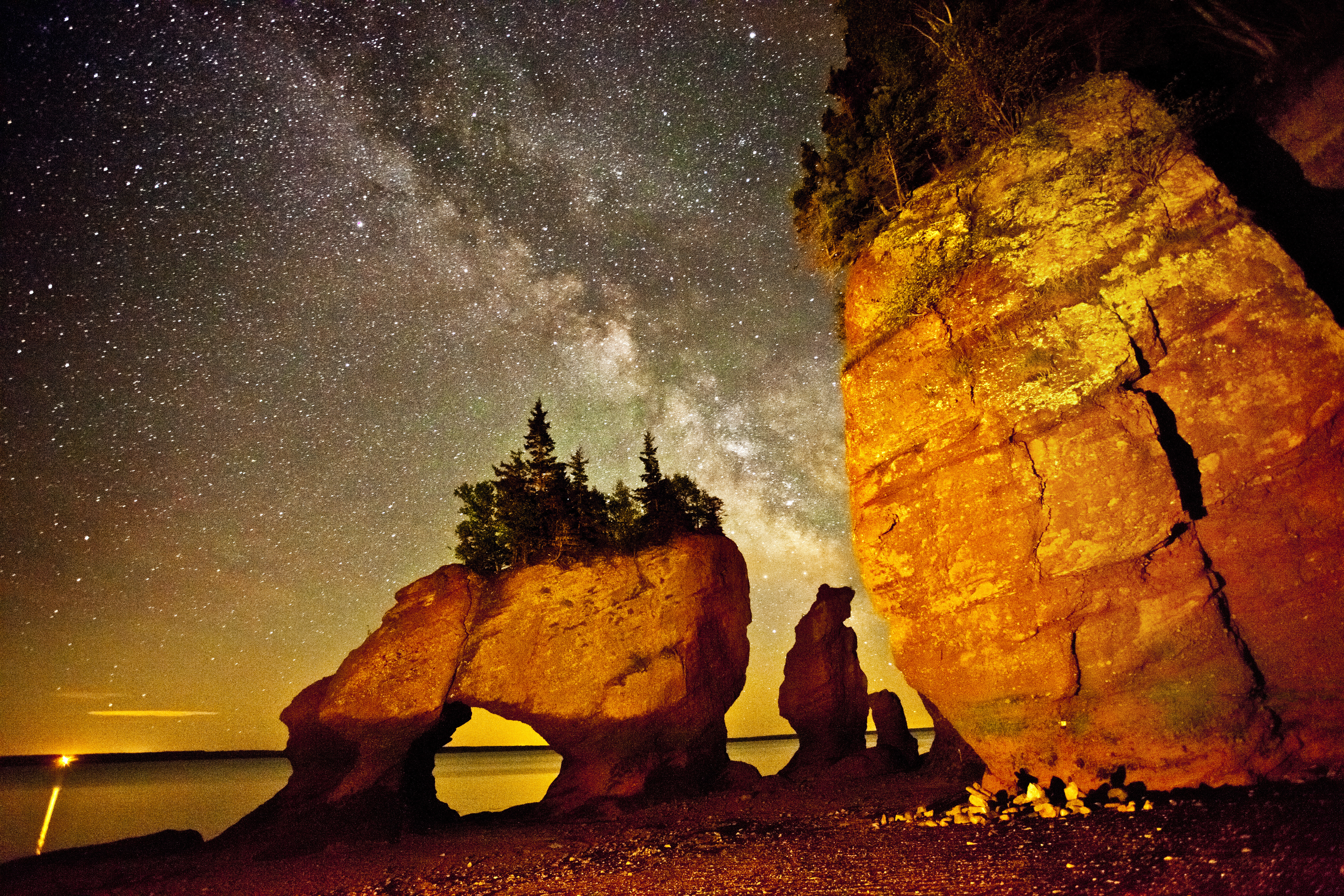 Hopewell Rocks Night Sky