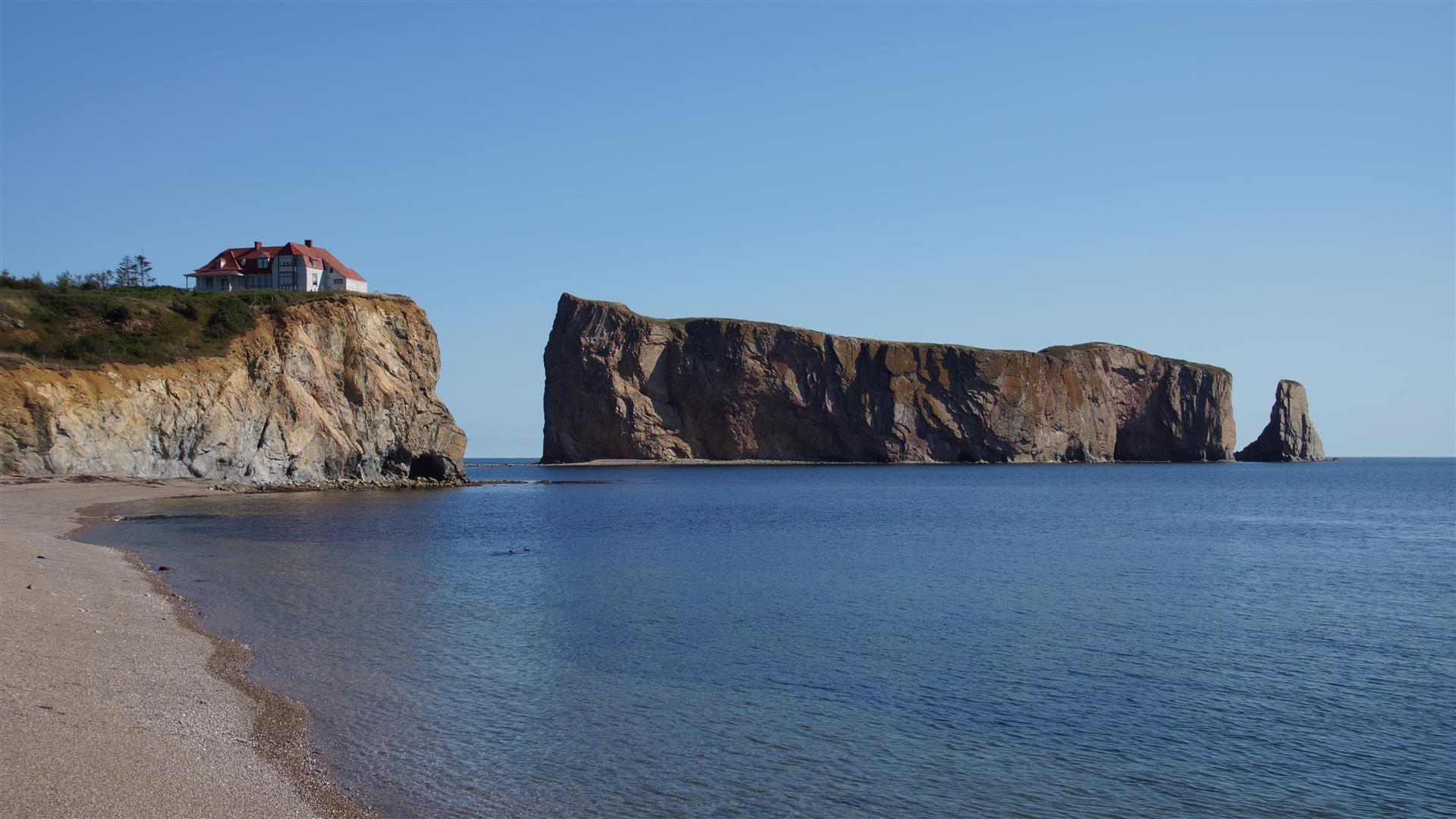 Der Rocher Percé vor der Küste der Gaspésie