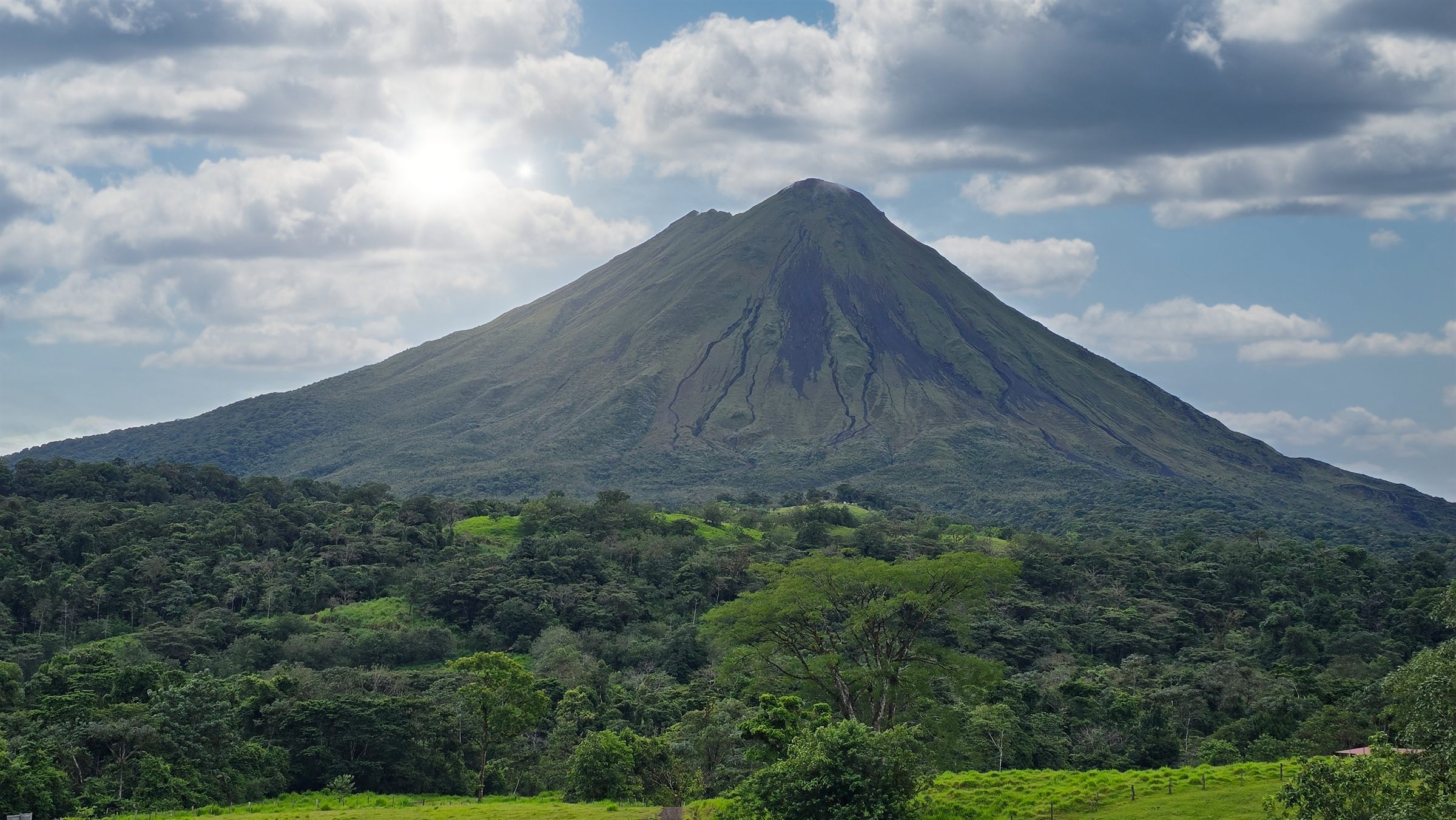 Vulkan Arenal vom Reservat Arenal 1968 aus