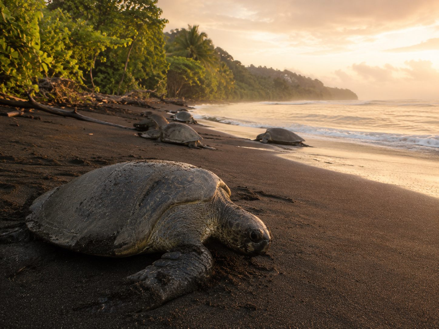 Meeresschildkröte bei Tortuguero